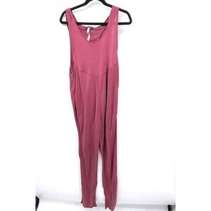 FP Movement Free People Jumpsuit Womens XS Pink Hooded Yoga Athleisure